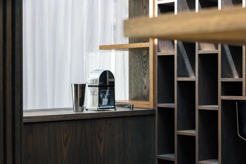 The minibar station is an ideal spot to craft refreshing beverages
