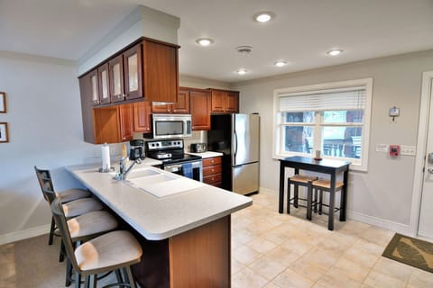 Condo, Multiple Beds, Fireplace, Golf View (Unit 207 2 BDRM/ 2 BA) | Private kitchen | Coffee/tea maker