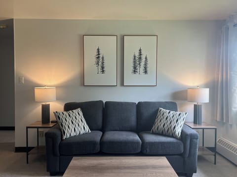 Superior Studio Suite, 1 Queen Bed, Non Smoking, Kitchen | Living area | 50-inch Smart TV with digital channels