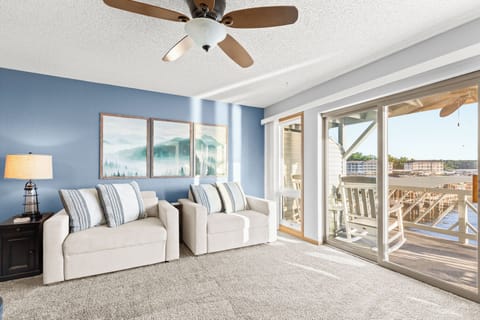 Living Room with amazing view of lake!