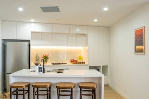 Fully stocked modern kitchen