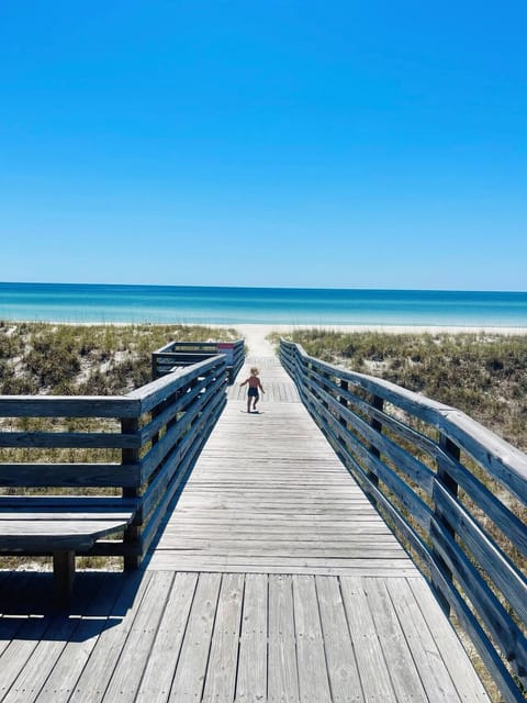View from neighborhood private beach access walkway