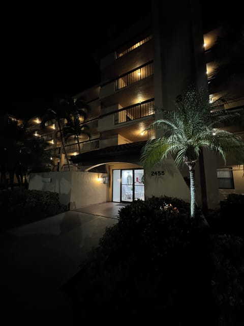 Entrance into building (night view) to show lighting.