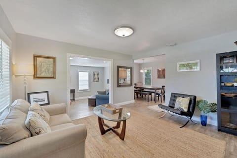 Front Living Room with View to Den and Dining Area