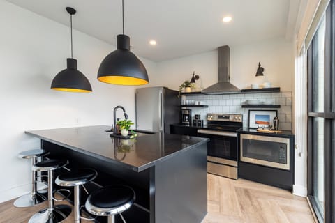 Functional kitchen space.