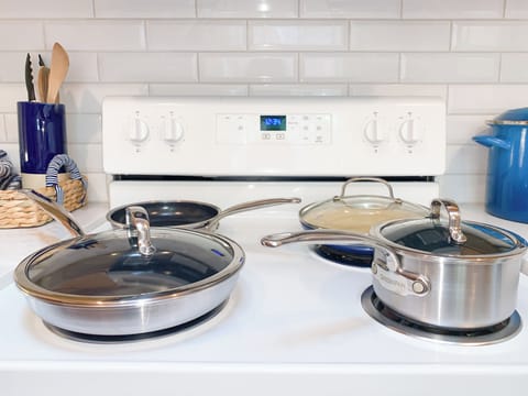 You'll enjoy high-quality pots, pans, and kitchen accoutrements.