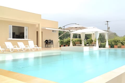 Family Chalet | Pool | Outdoor pool, sun loungers