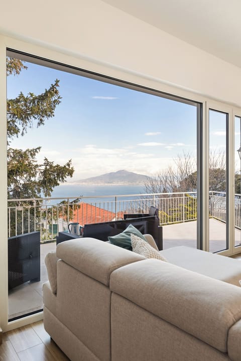Luxury Apartment, 3 Bedrooms, Sea View | Living area | 32-inch flat-screen TV with digital channels
