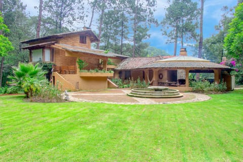 Vista de la casa desde el jardín