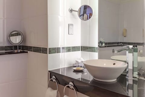 Free toiletries, hair dryer, towels