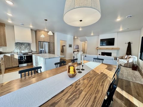 Kitchen Dining and Living open space