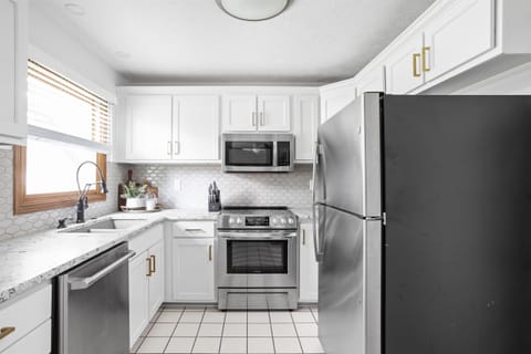 Cook up a storm in our newly renovated kitchen, featuring modern appliances and a stylish design to inspire your culinary creativity.
