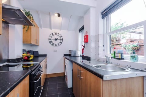The fully equipped kitchen has everything you need for a long or short stay whilst away in Chester.
