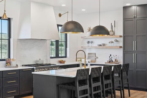 State of the art kitchen with 48" range, 2 dishwashers and a 60" built in fridge