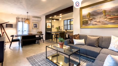 Superior Apartment, 2 Bedrooms, Kitchen | Living area