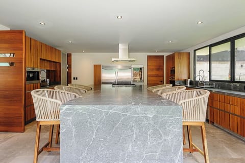 Premium House | Private kitchen | Full-size fridge, microwave, oven, stovetop