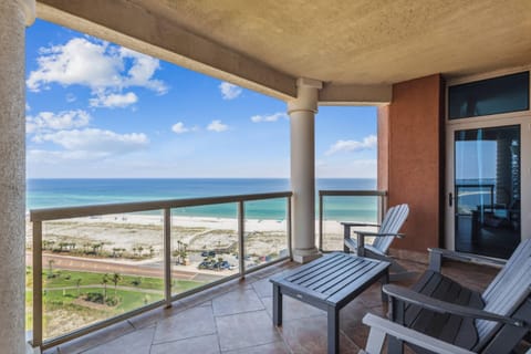 Relax on the huge balcony with gorgeous water views