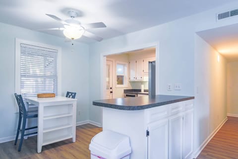 This prep area near the kitchen is the perfect spot to prepare your meals.