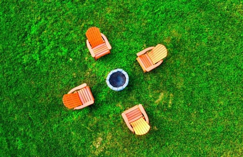 Gather around the warmth of our cozy fire pit. Firewood provided.
