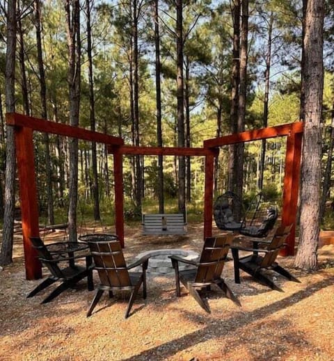 Enjoy all that nature has to offer in this new outdoor entertainment space.