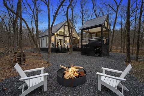 Warm up by the fire under the stars