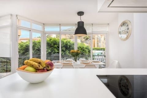 Family Apartment, City View | Living area | 50-inch flat-screen TV with cable channels