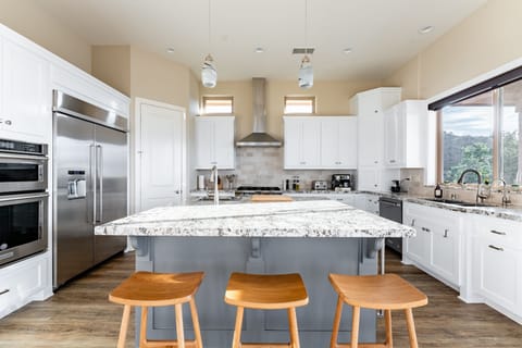 Indoors, Kitchen, Kitchen Island, Refrigerator, Furniture