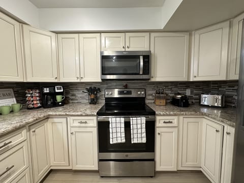 Indoors, Kitchen, Microwave, Oven, Cooktop