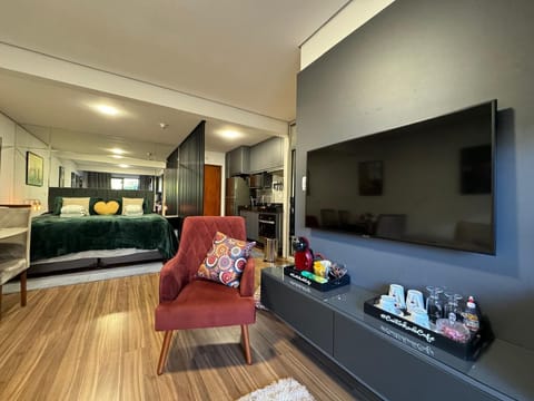 Luxury Apartment, Balcony, City View | Living area | 50-inch flat-screen TV with digital channels, TV, Netflix