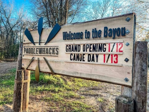 Our whole camp sleeps 26.  We'd love to put your group's name on our welcome sign upon arrival.  