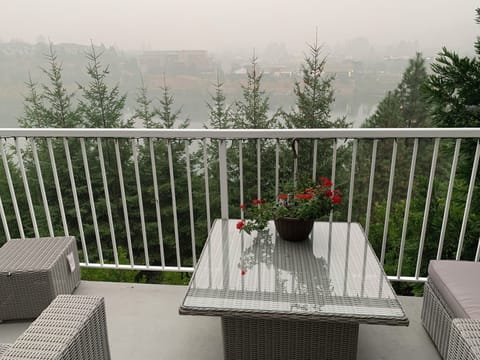 Main patio with the view of the lake 