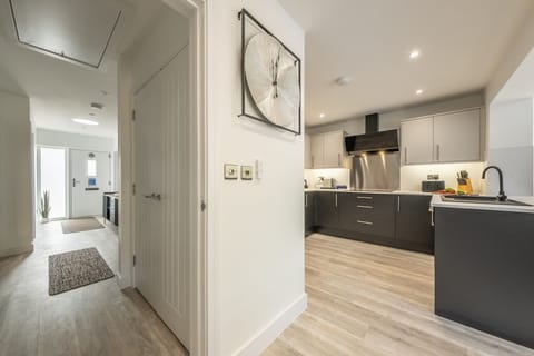 Ground floor: Hallway through to the open-plan living area