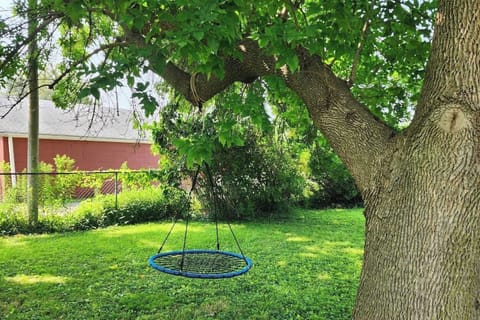 Front yard disk swing