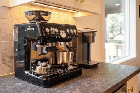 Coffee corner in the kitchen.