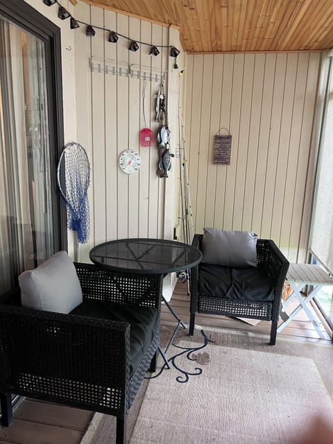 Plenty of seating on porch