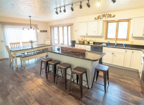 Full kitchen stocked with everything you need to cook