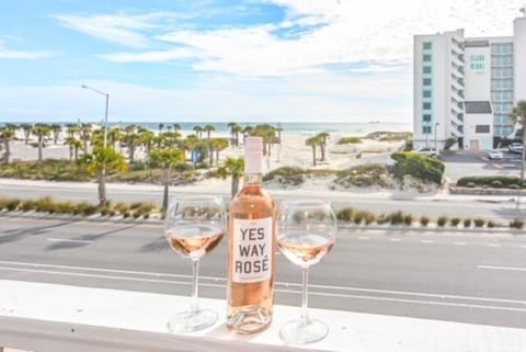 Enjoy a drink on the balcony!