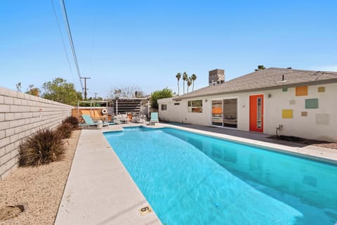 Private pool with ample outdoor seating