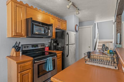 Kitchen is fully equipped.