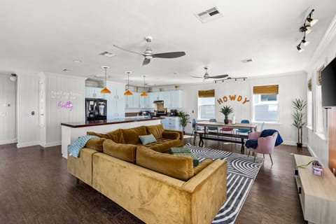 Open Living Room And Kitchen