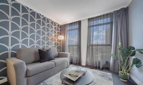 Bright and cozy living area for relaxing