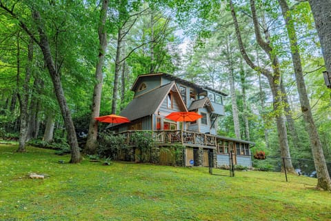 6-Level Cabin create a magical environment and view into the treetops. 