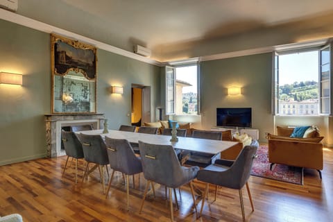 Apartment | Living area | 24-inch flat-screen TV with digital channels