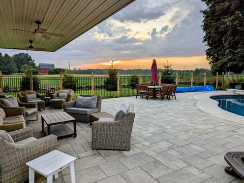 Patio and Pool Area