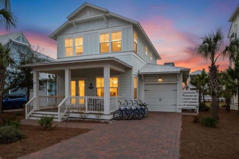 Front of the house with parking space