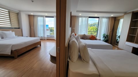 Family Double Room, 2 Bedrooms, Hill View | In-room safe, desk, blackout drapes, free WiFi