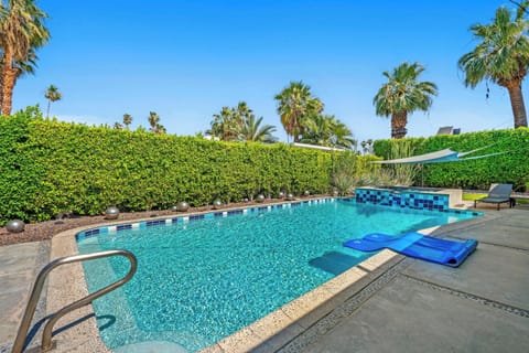 Private pool with outdoor seating