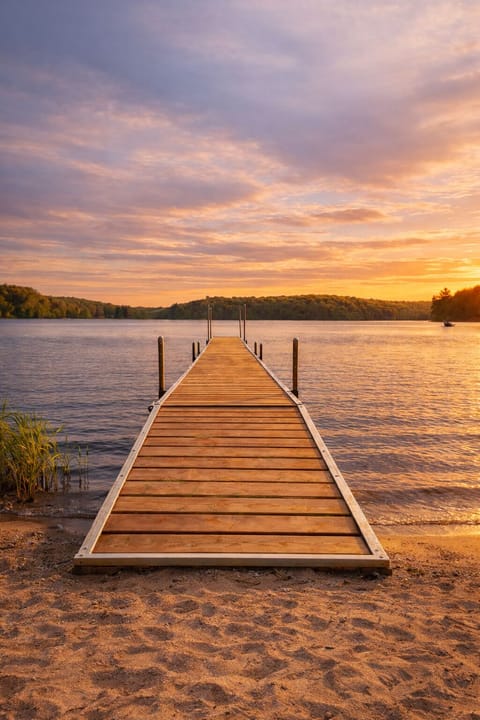 Can't beat the dock at sunset! (dock was installed in 2025)
