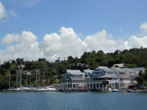 Marina Village, lovely courtyard with where the apartment is located