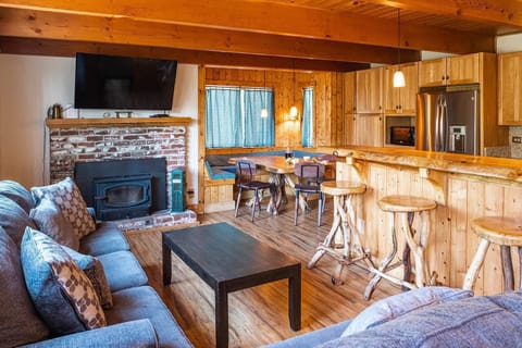 Open living room and kitchen